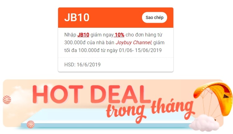 Joybuy giảm giá