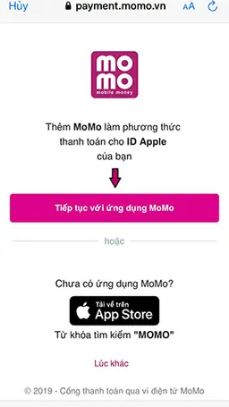 Cách liên kết momo với app store nhanh chóng và đơn giản  