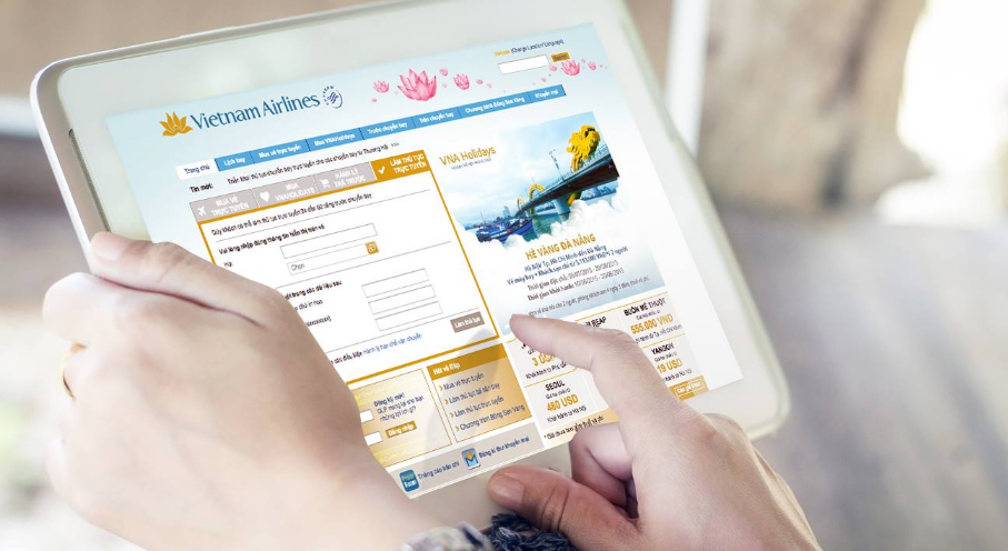 Hướng dẫn cách mua vé Vietnam Airline online chi tiết