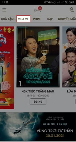 Cách đặt vé online Lotte Cinema trên điện thoại iPhone