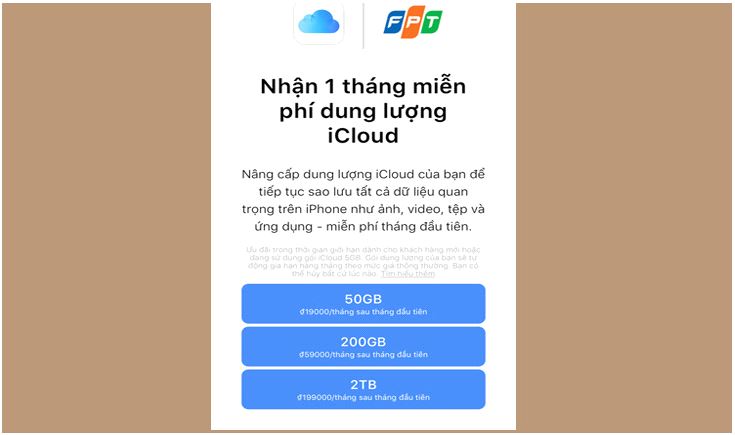 Hướng dẫn cách nhận iCloud miễn phí cho iPhone và iPad