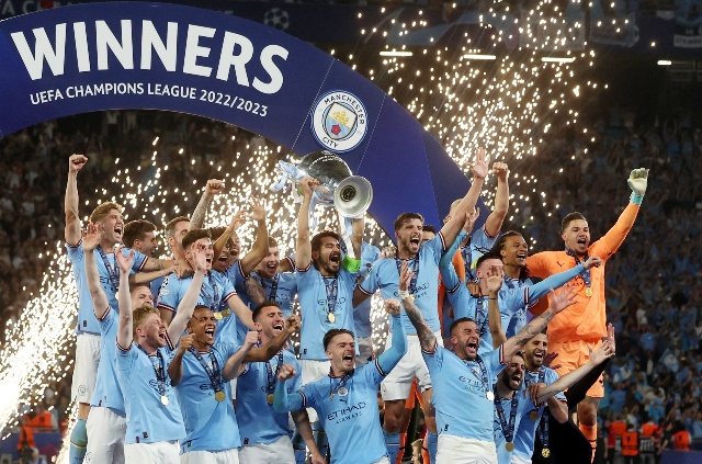 Manchester City đã giành chức vô địch Champions League lần đầu tiên